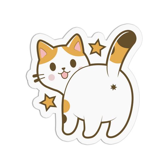 Star-Gazing Behind Cat Series Stickers