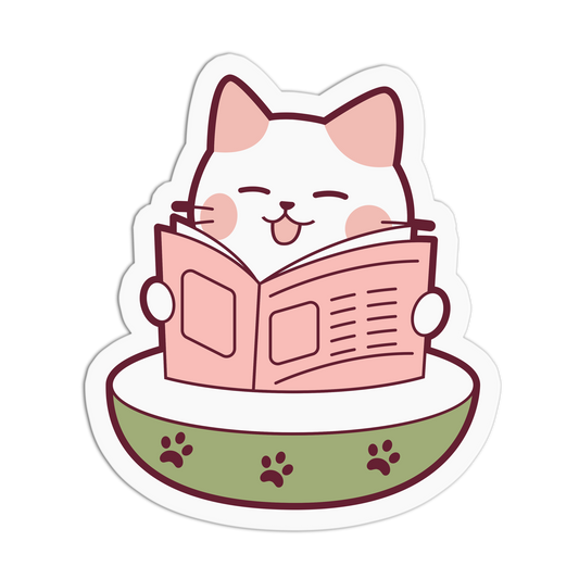 Newspaper Nest Cat Series Stickers