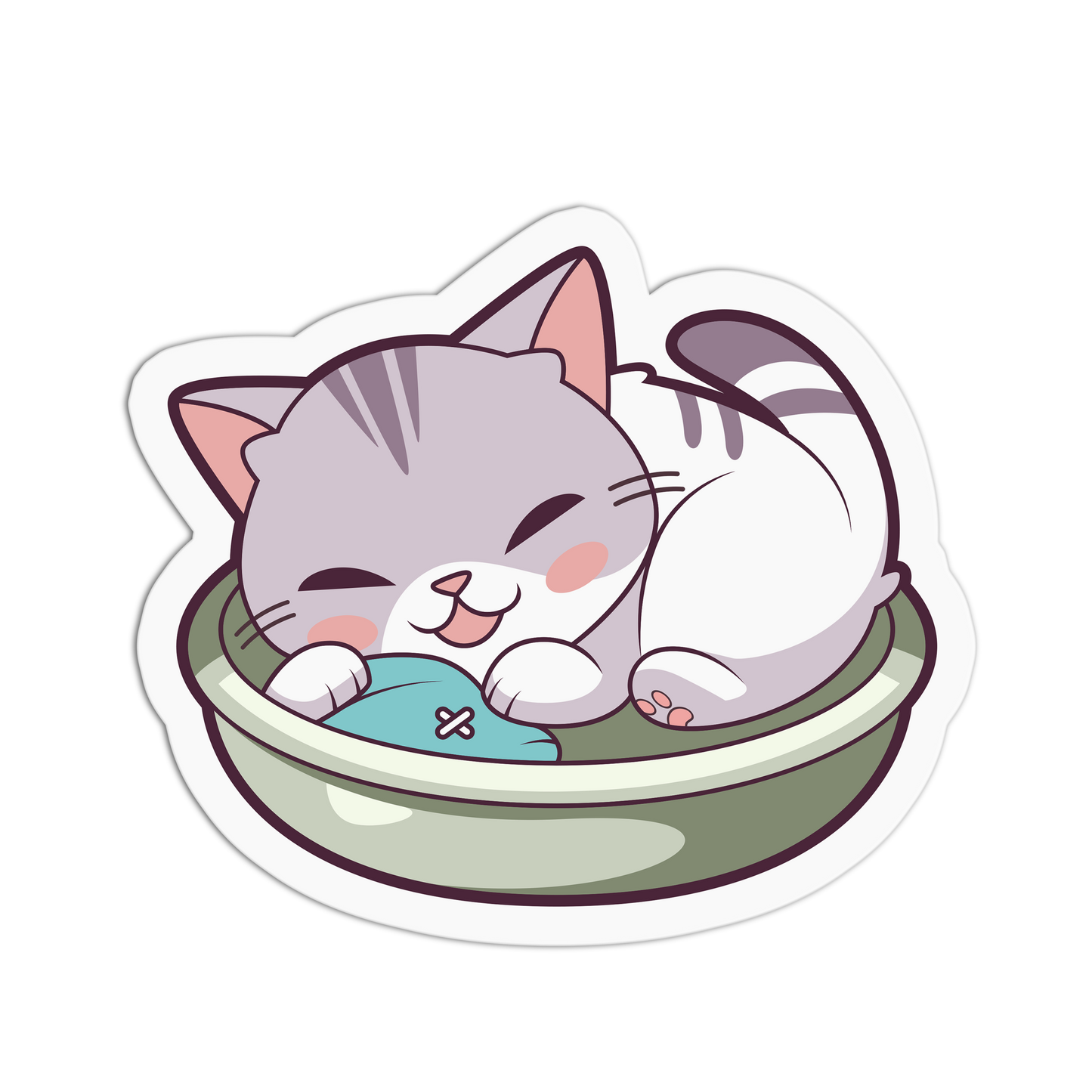 Sweet Dreams Bowl Cat Series Stickers