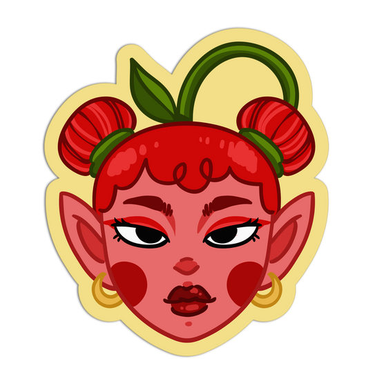 Braided Berry Elf Cherries Stickers