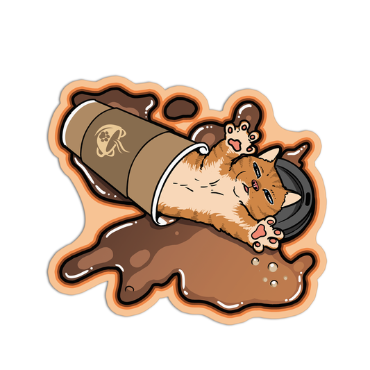 Cat-ffeine Coffee Sticker