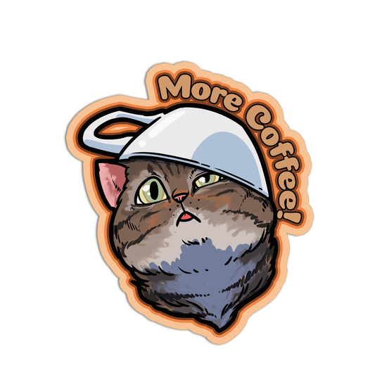 More Coffee Sticker