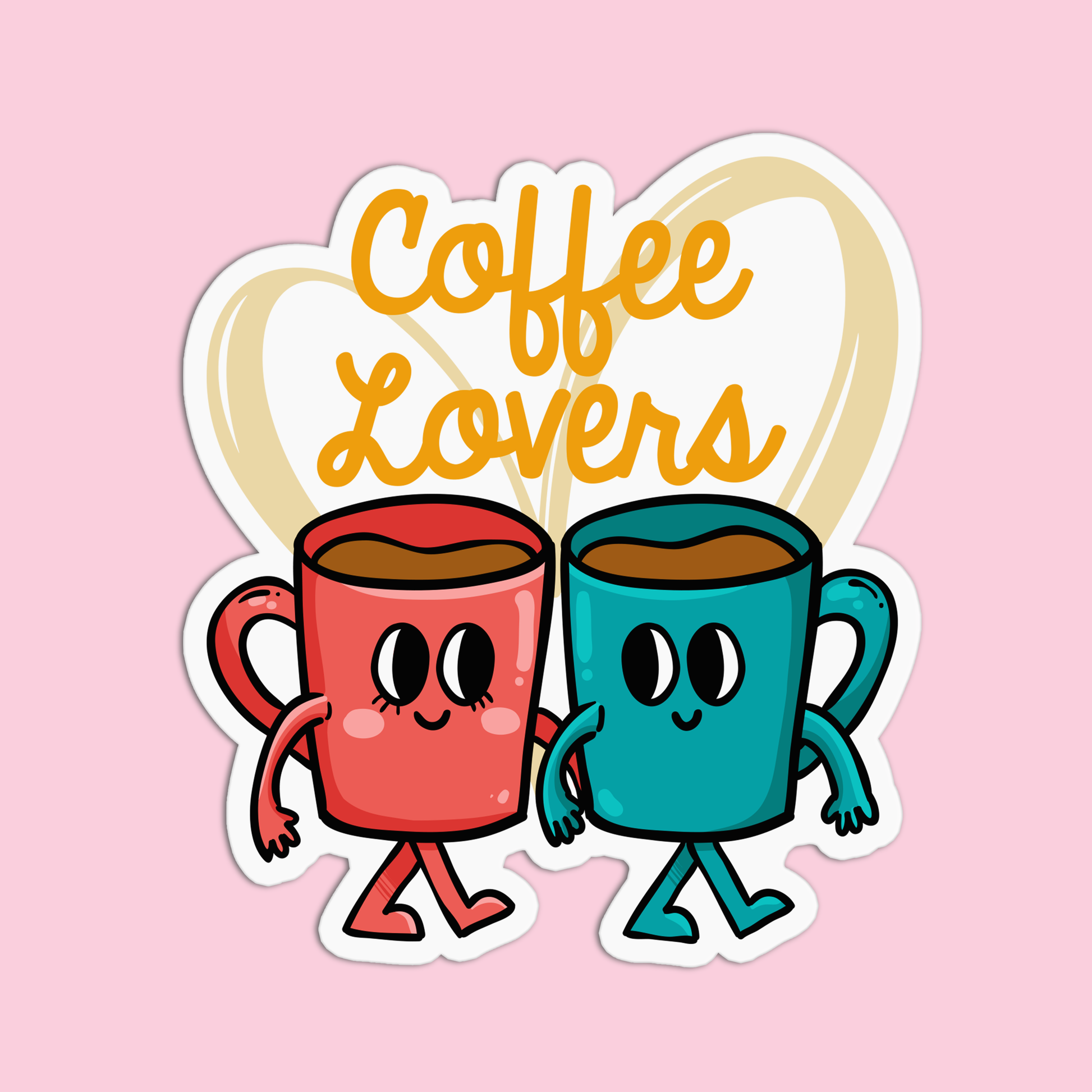 COFFEE LOVERS' Sticker | Spreadshirt