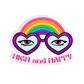 High & Happy Canna Sticker