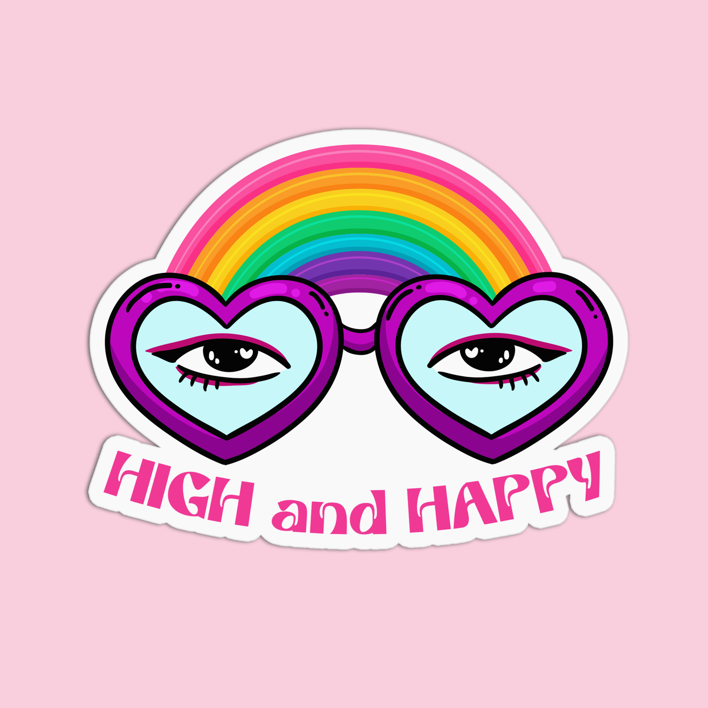 High & Happy Canna Sticker