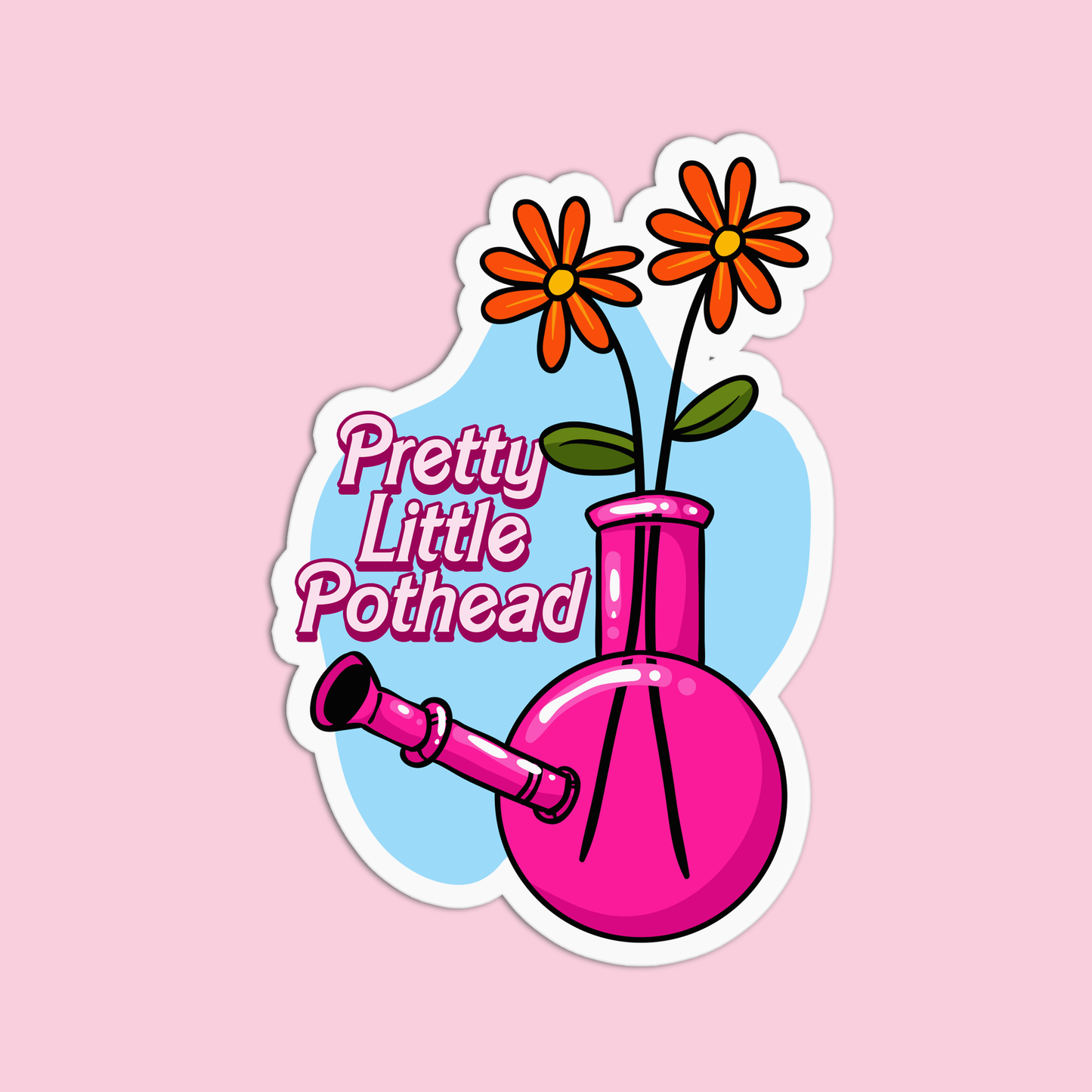 Pretty Little Pothead Canna Sticker