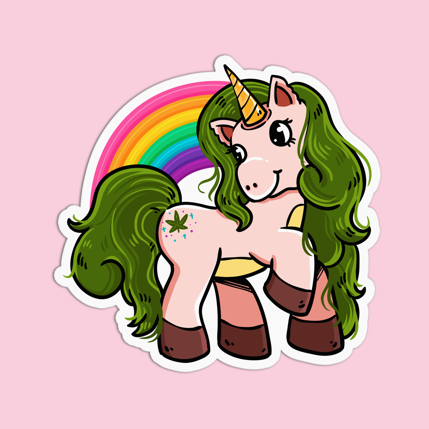 Unicorn Canna Sticker