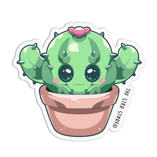 Prickly Petal Pal Cute Plants Stickers