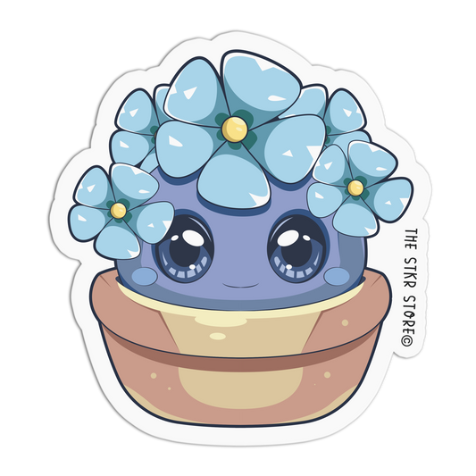 Sparkling Snow-Bloom Cute Plants Stickers