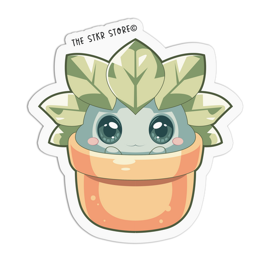 Crowned Succulent Cute Plants Stickers
