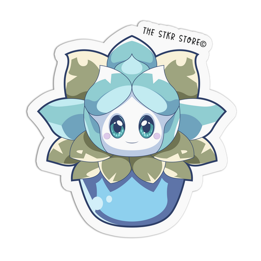 Icy Rosette Cute Plants Stickers