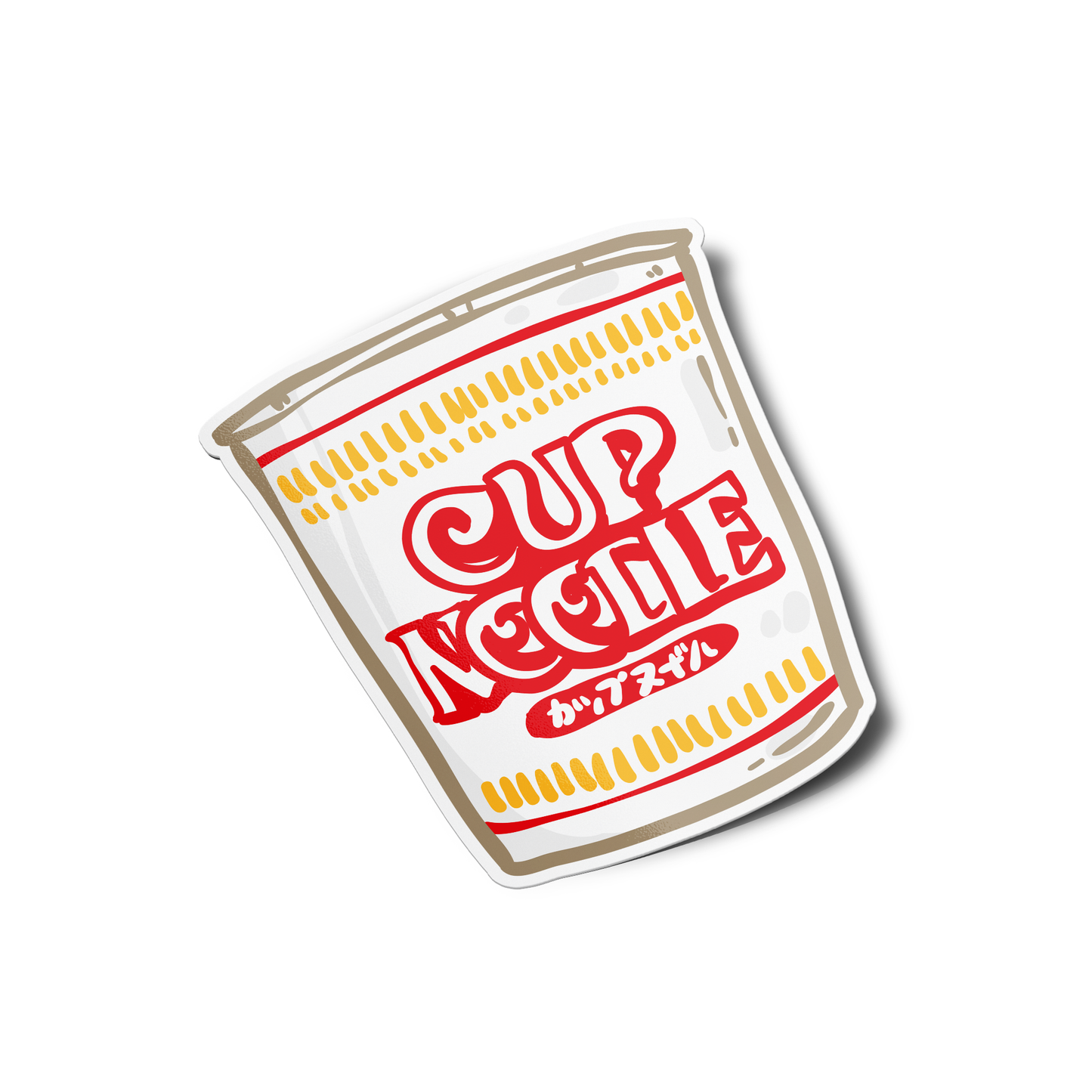 Cup Noodles Asian Food Sticker