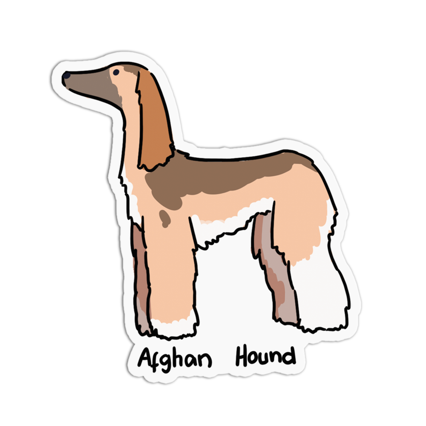 Afghan Hound Dogs Sticker