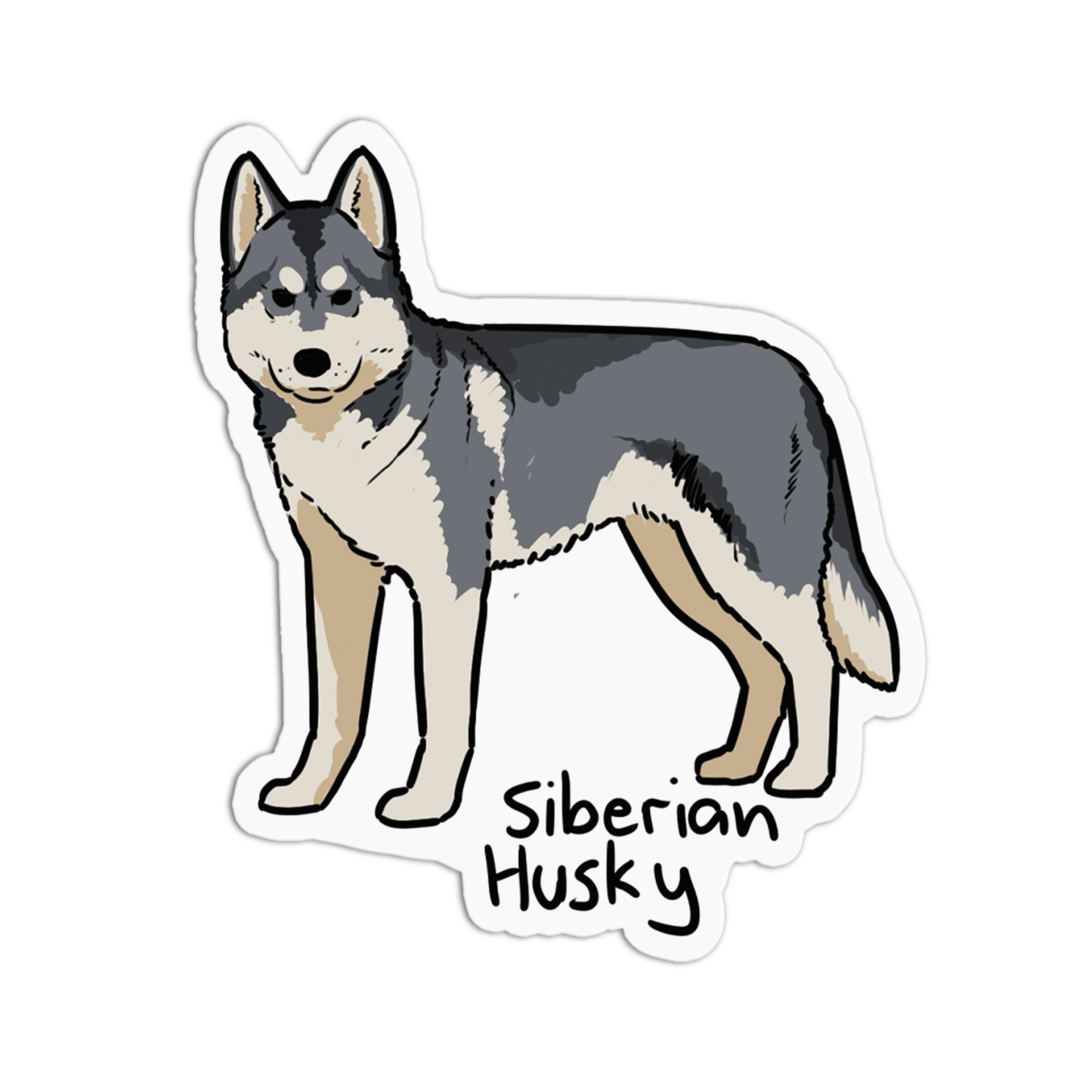 Siberian Husky Dogs Sticker
