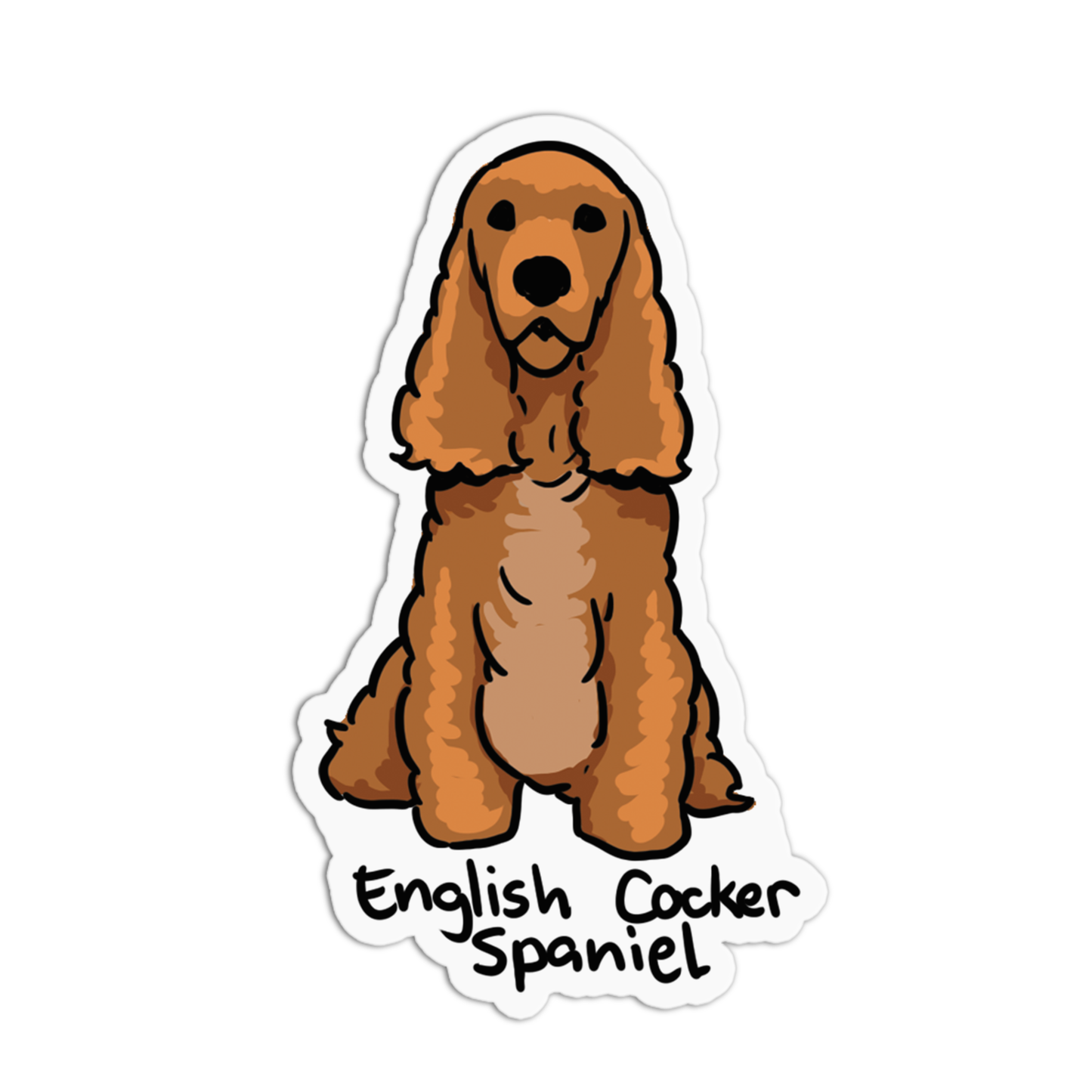 English Cocker Spaniel Dogs Sticker