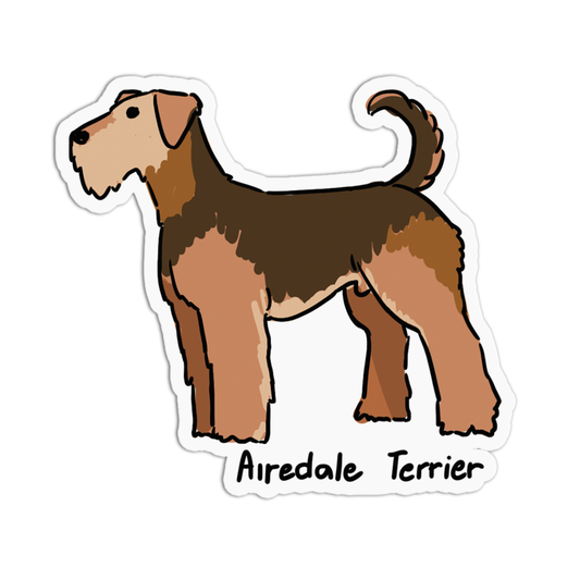 Airedale Terrier Dogs Sticker