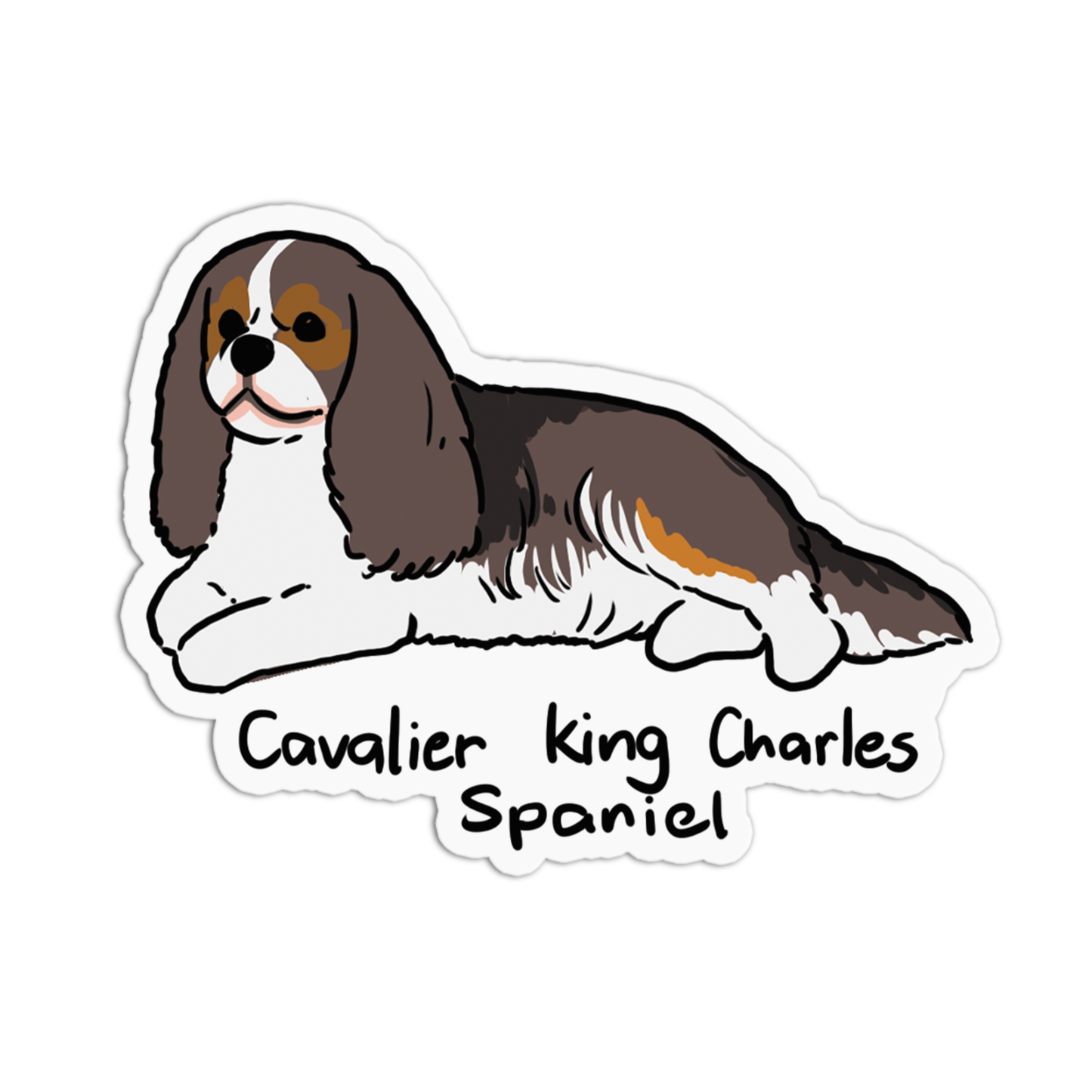 Cavalier King Charles Spaniel Dogs Sticker