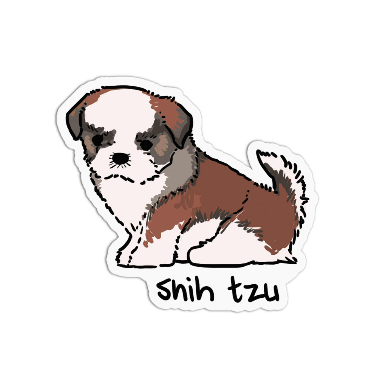 Shih Tzu Dogs Sticker