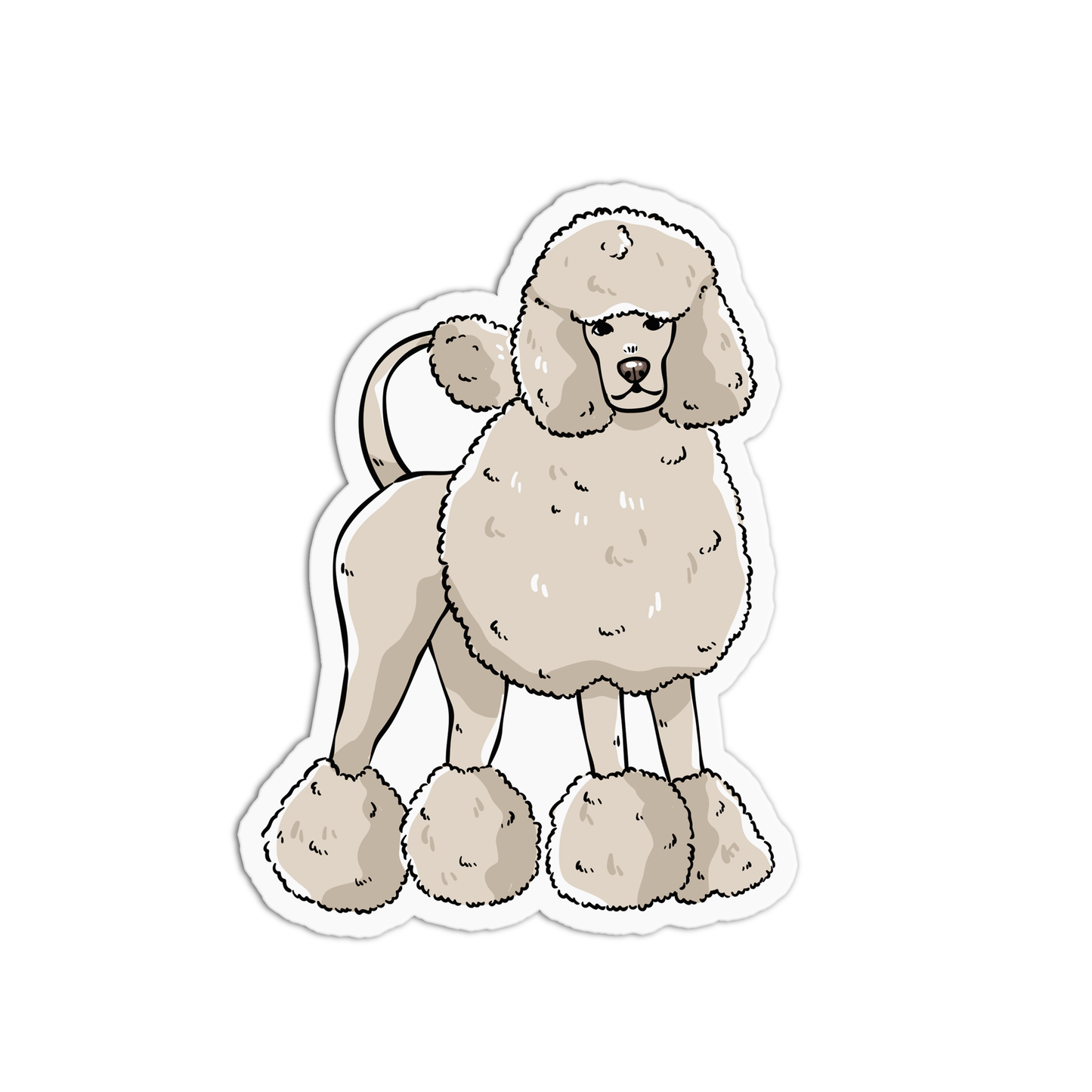 Poodle Dog Sticker