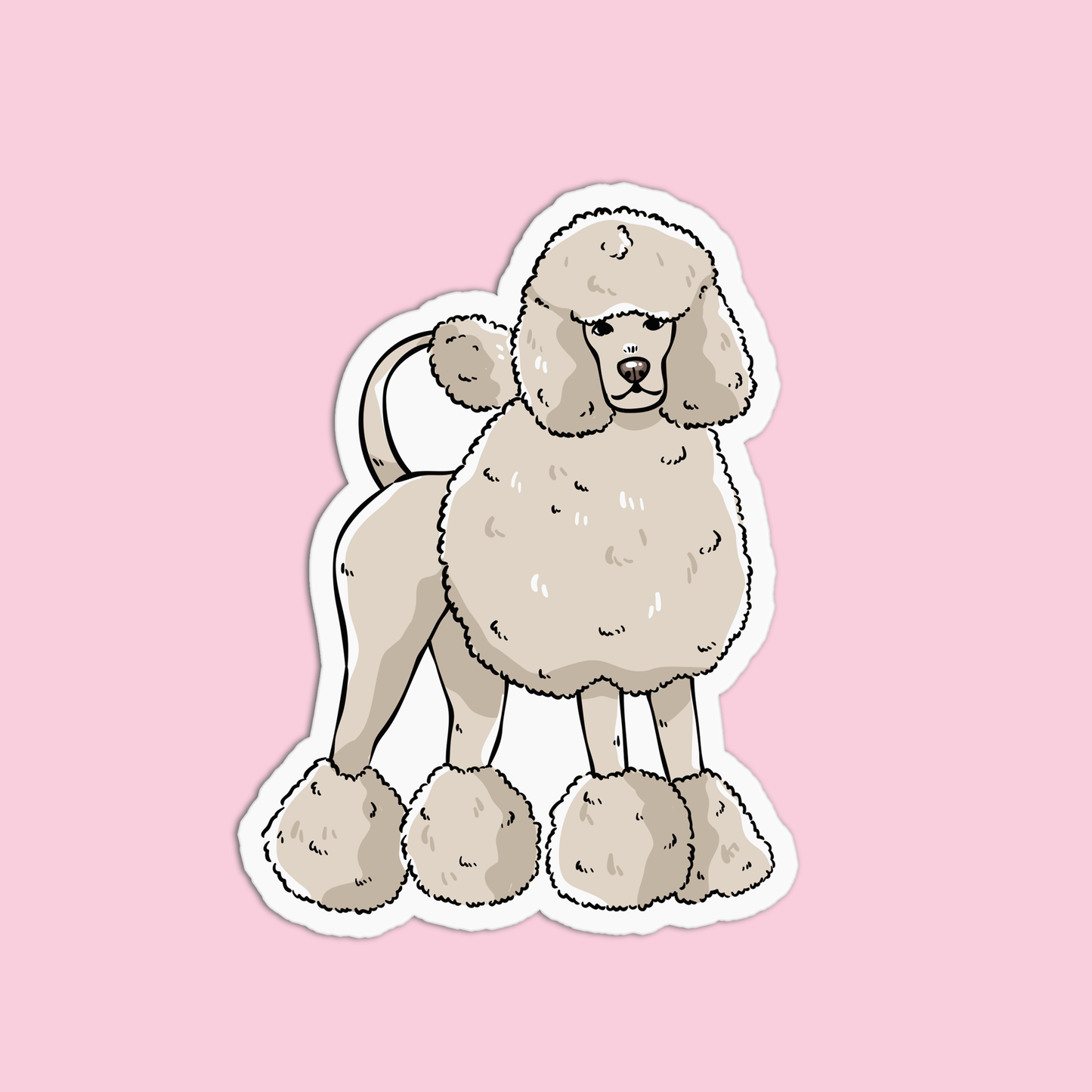 Poodle Dog Sticker