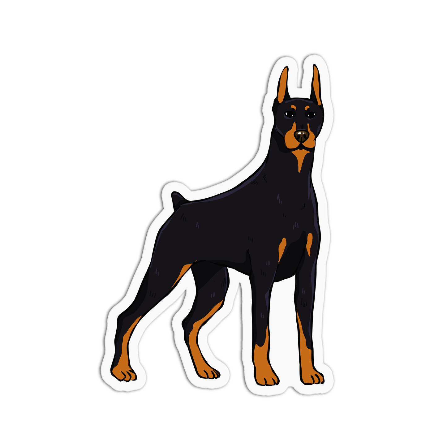 Dobermann Dog Sticker