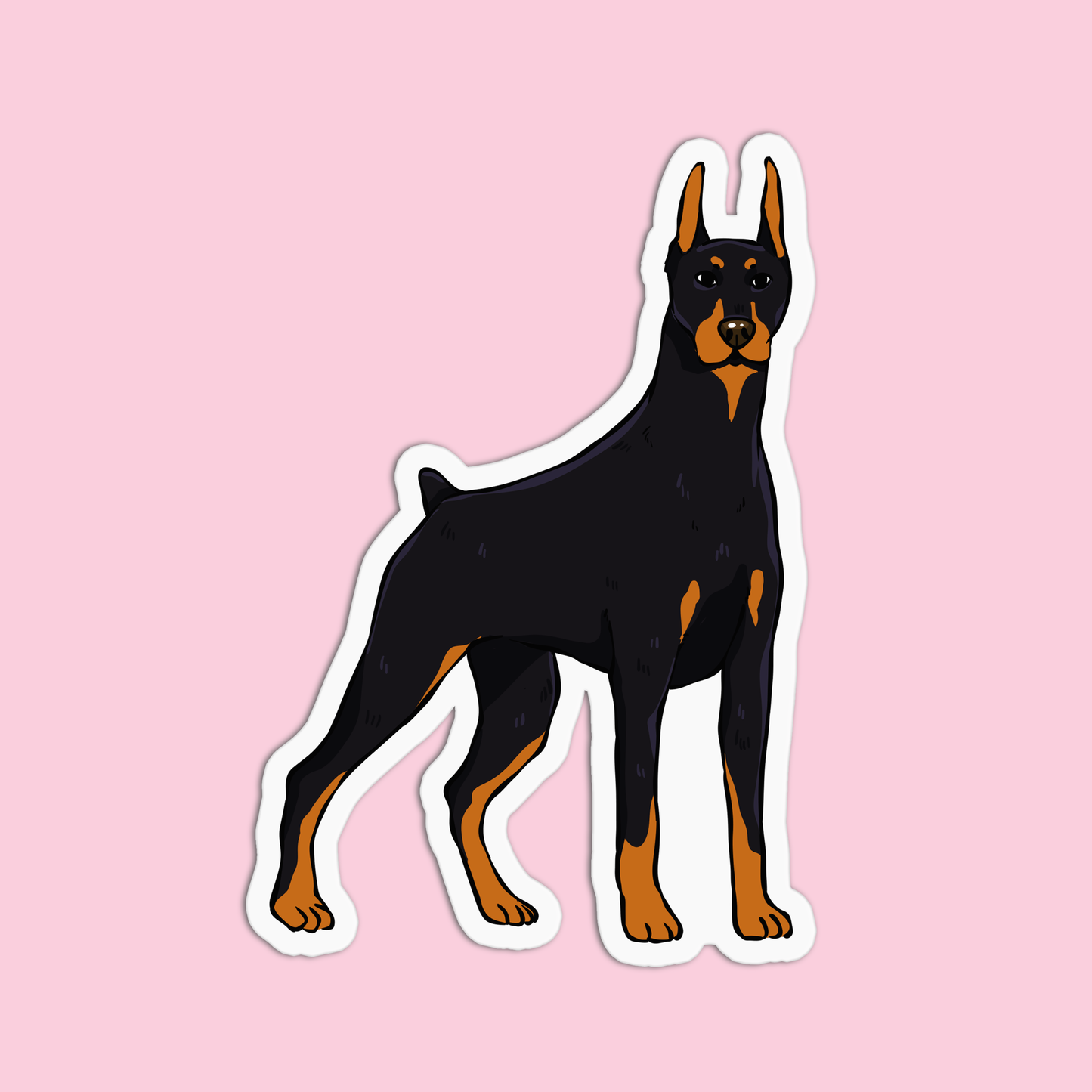 Dobermann Dog Sticker