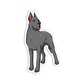 Great Dane Dog Sticker