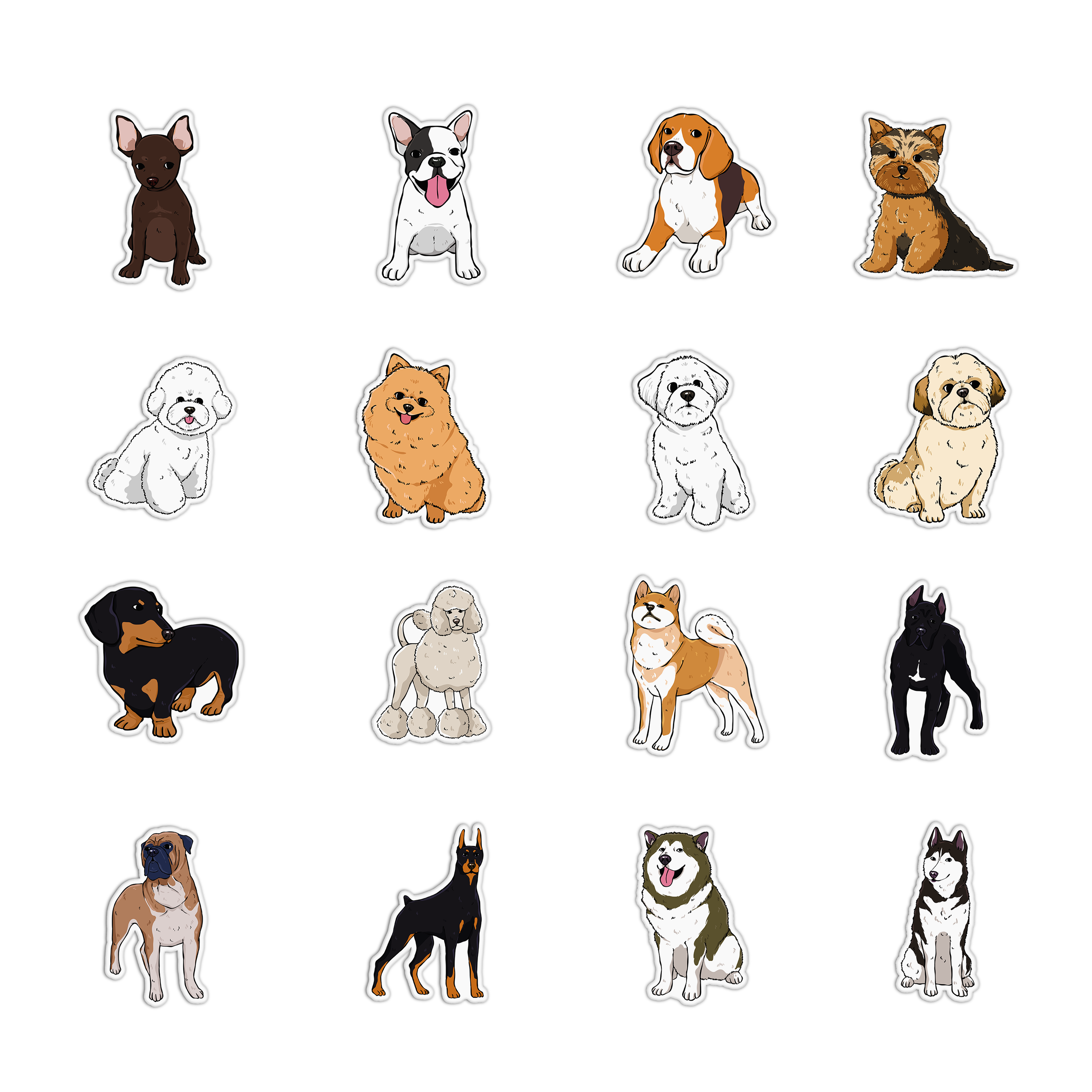 Dog Sticker Pack – GirlsPrintingHouse