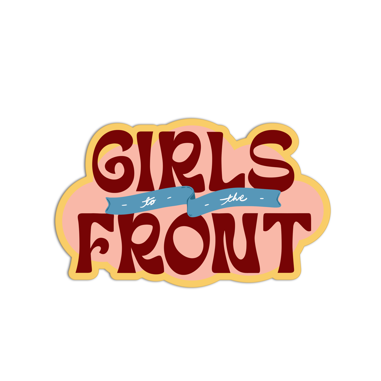Girls Front Feminism Sticker