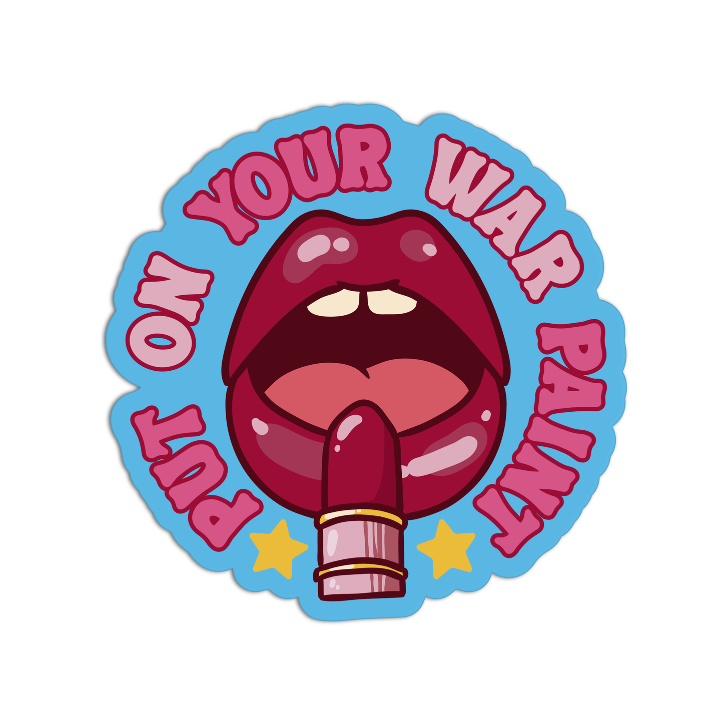 Put On Your War Paint Feminism Sticker