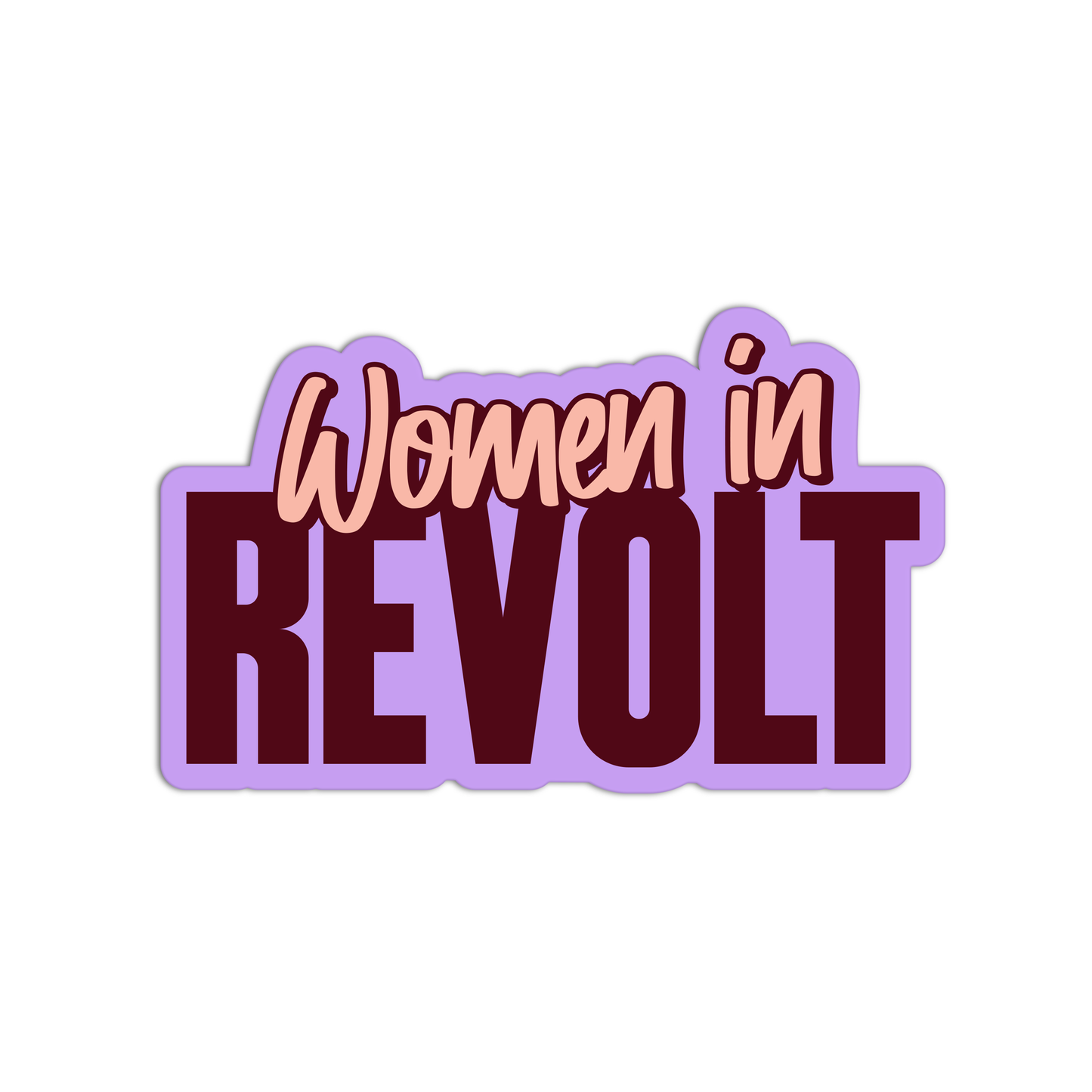 Women In Revolt Feminism Sticker