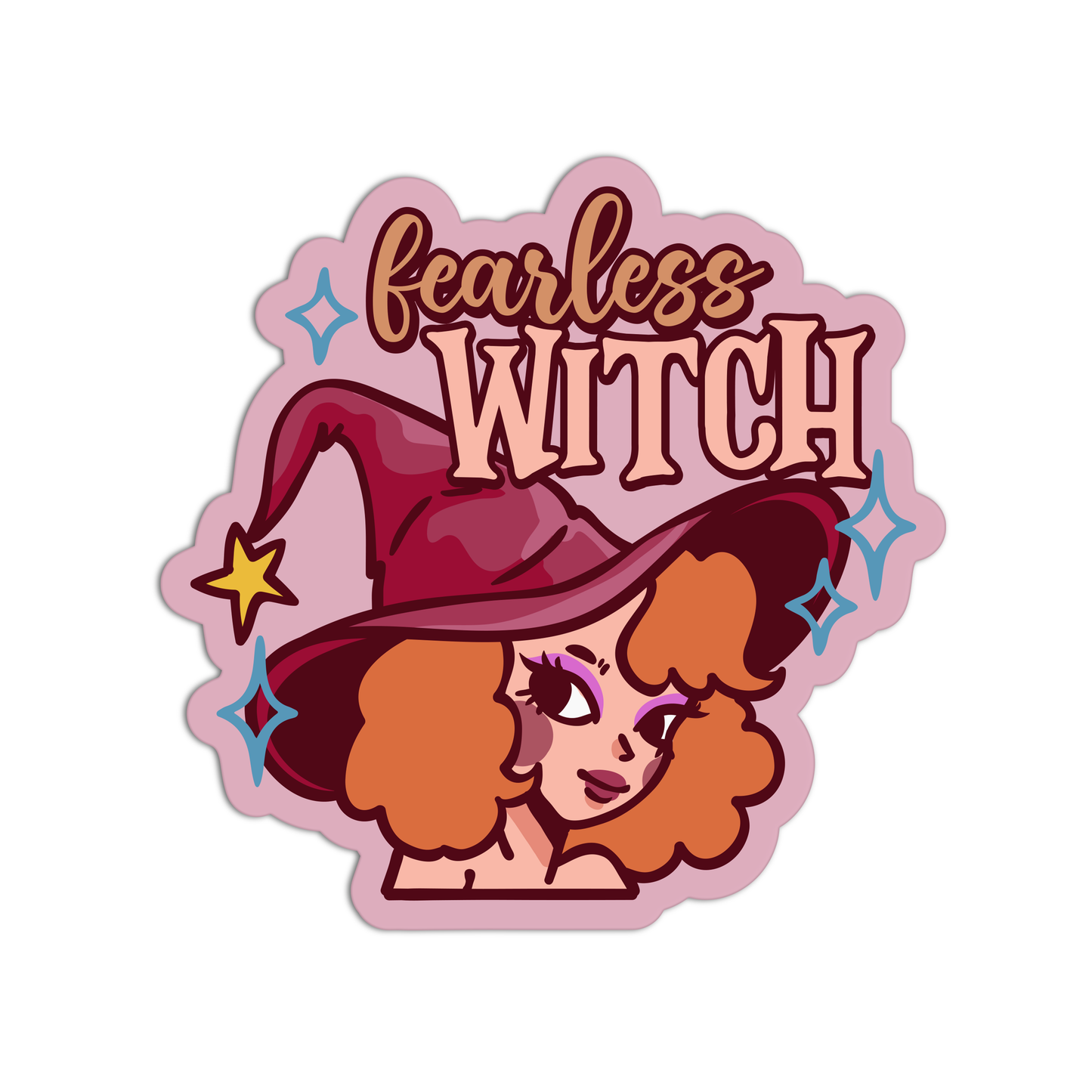Fearless Witch Feminism Sticker