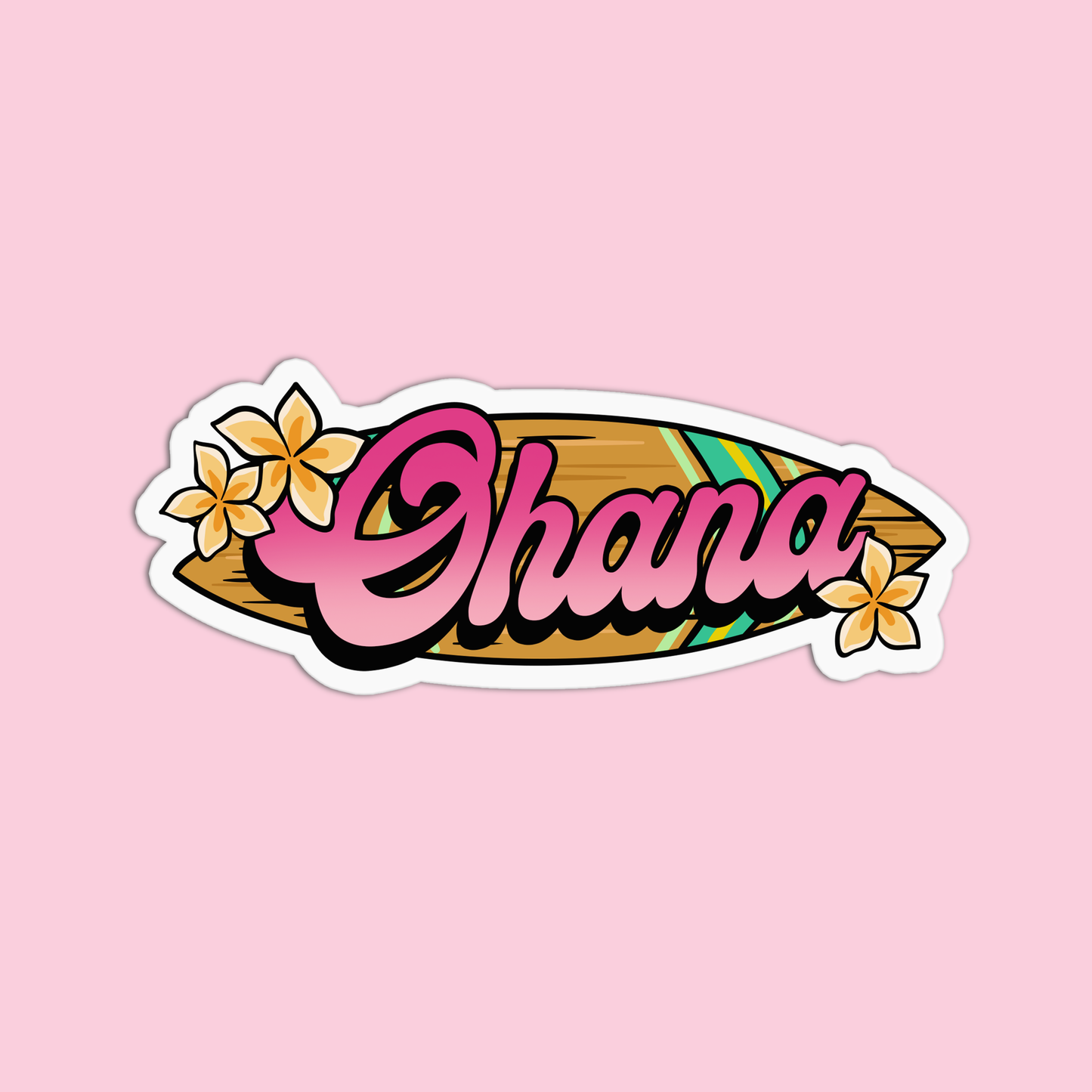 Ohana Hawaiian Stickers