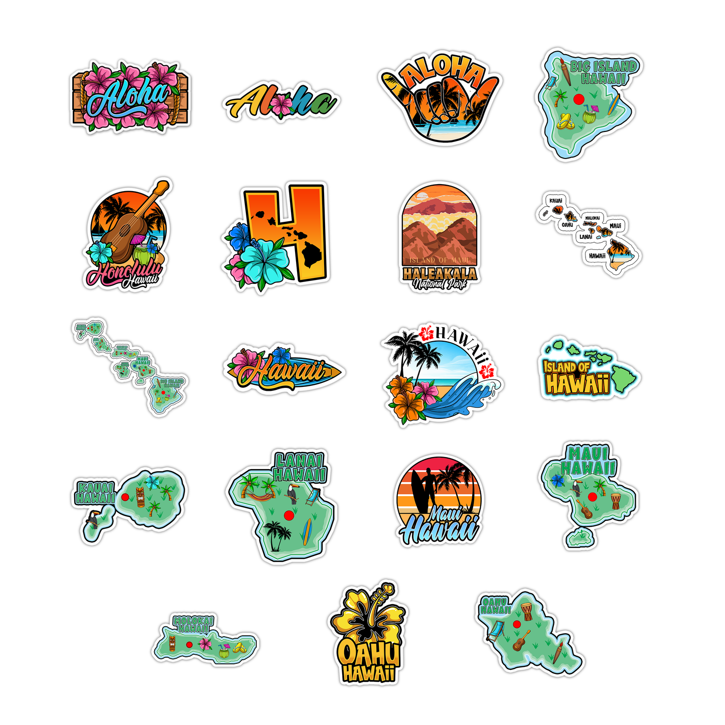 Hawaii Collection Sticker Pack