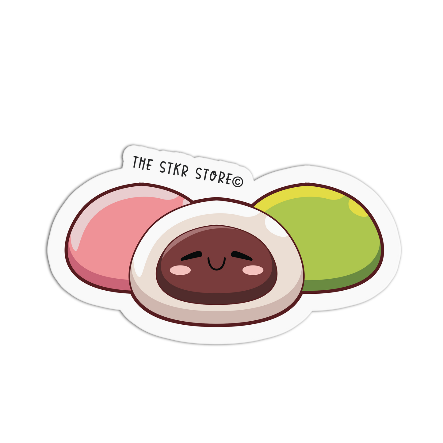 Peaceful Mochi Trio Japanese Food Stickers