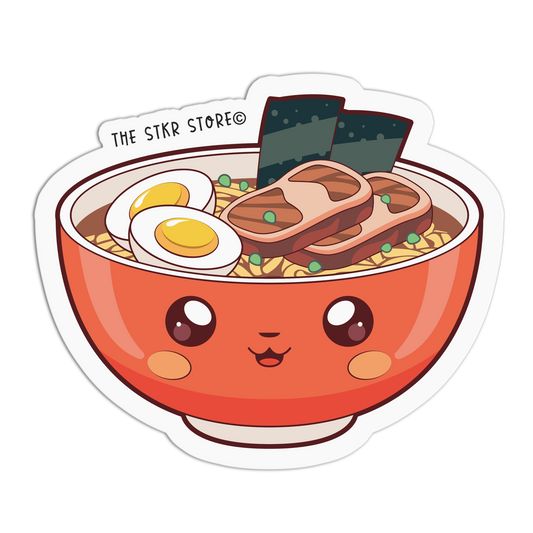 Joyful Ramen Bowl Japanese Food Stickers