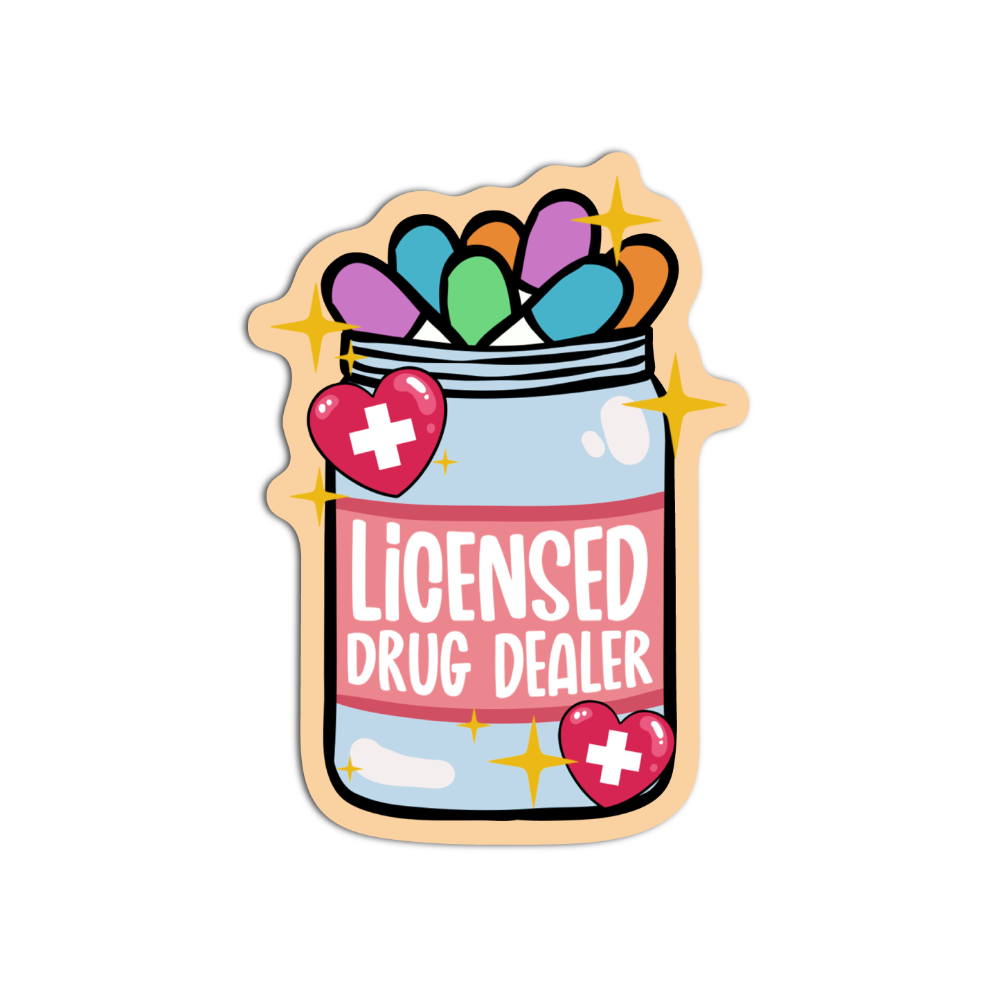 Licensed Drug Dealer Nurse Stickers – GirlsPrintingHouse