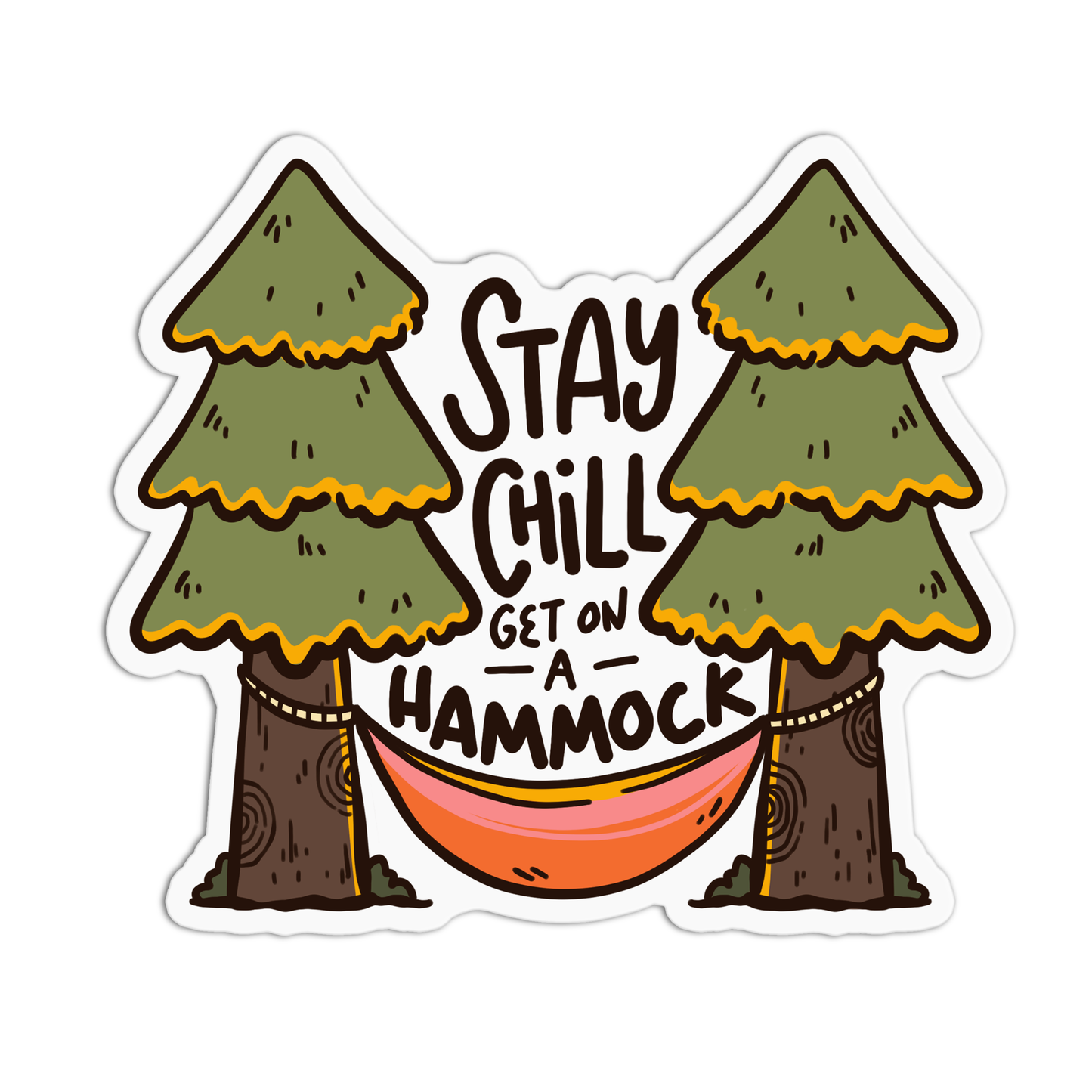 Stay chill get on a hammock Arizona Sticker