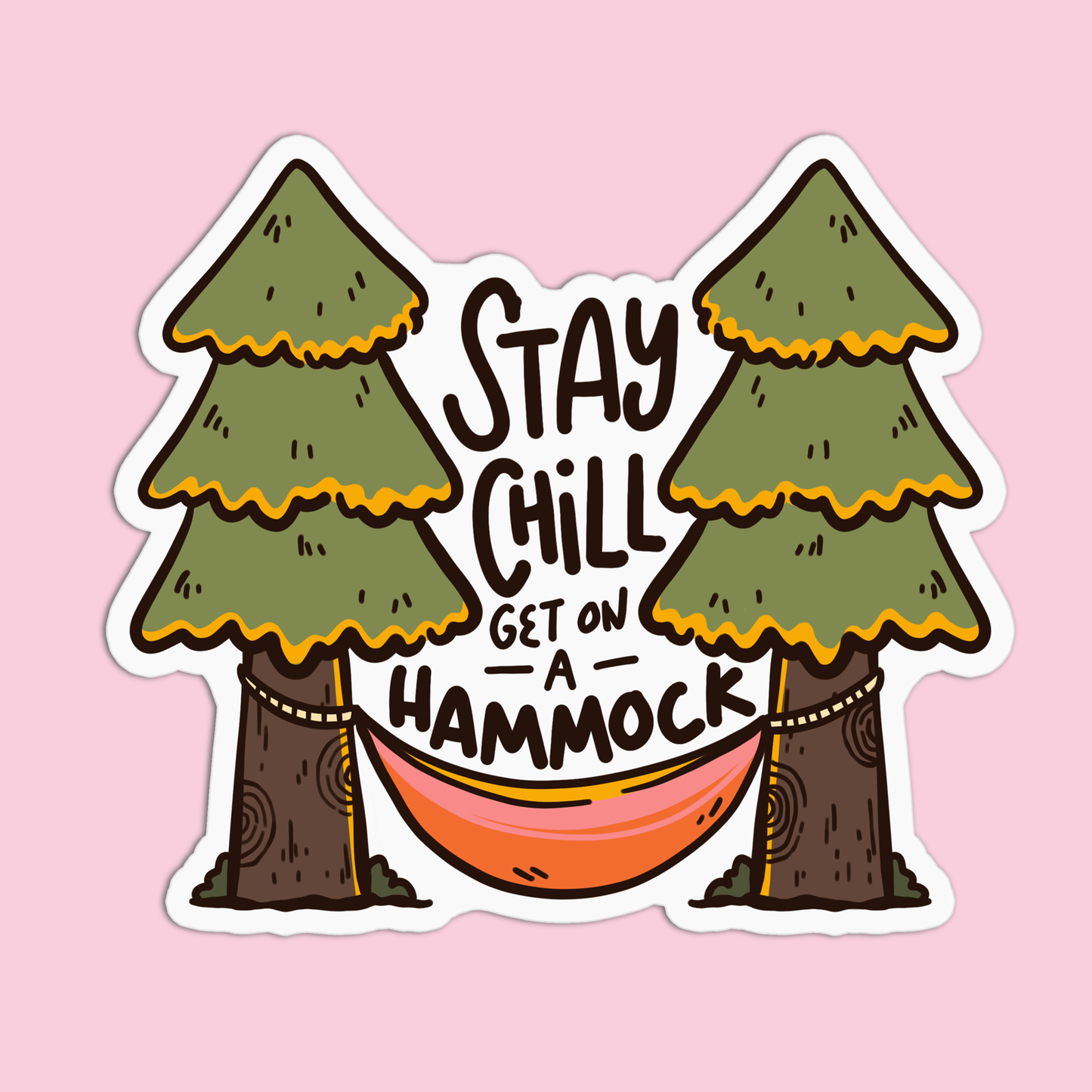 Stay chill get on a hammock Arizona Sticker