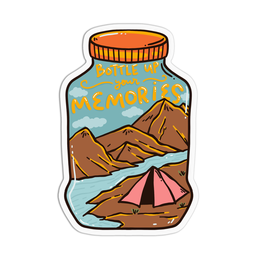 Bottle up your memories Arizona Sticker
