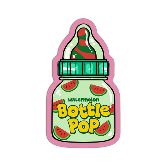 Neon Melon Bottle New 90s Stuff Sticker