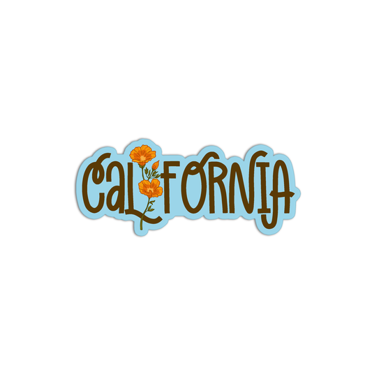 Flower California Sticker