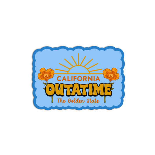 OUTATIME California Sticker