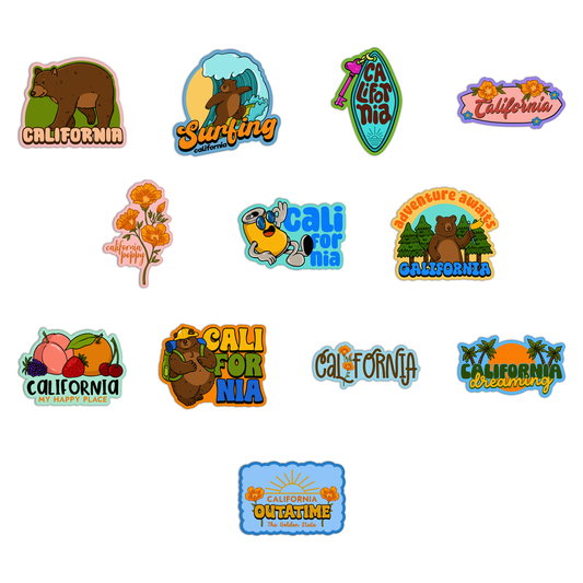 New California Sticker Sheet