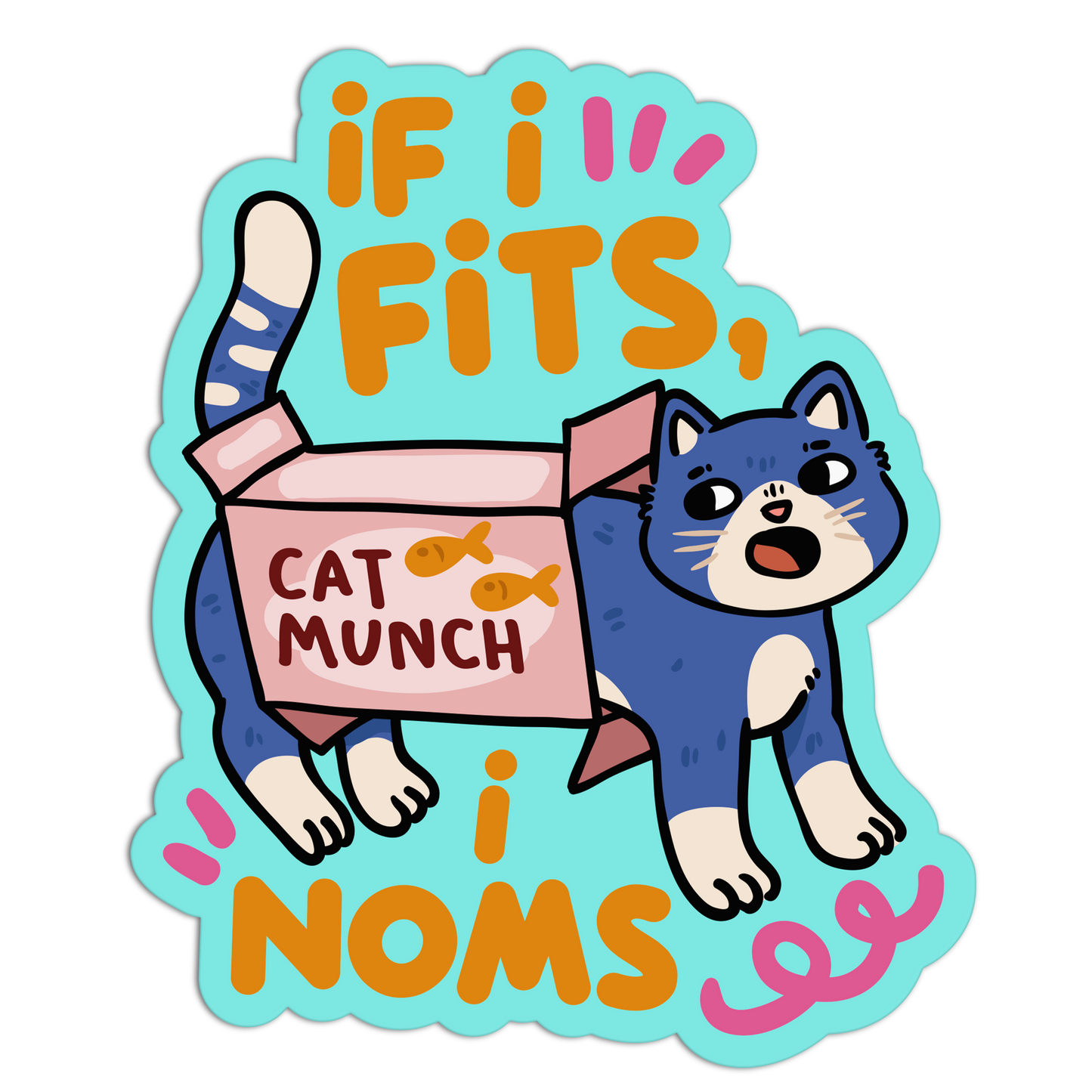 Snack Box Specialist New Cats Stickers