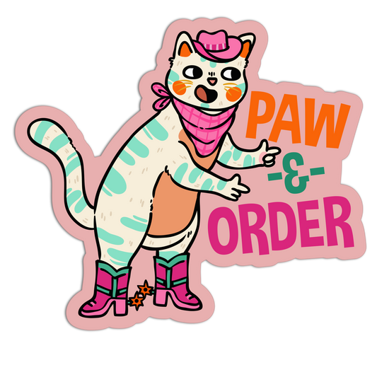 Paw & Order New Cats Stickers