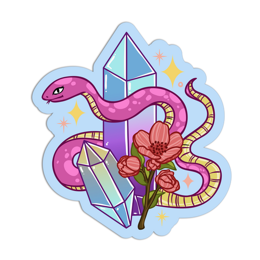 Botanical Snake Bloom New Crystal Stickers (Copy) (Copy)