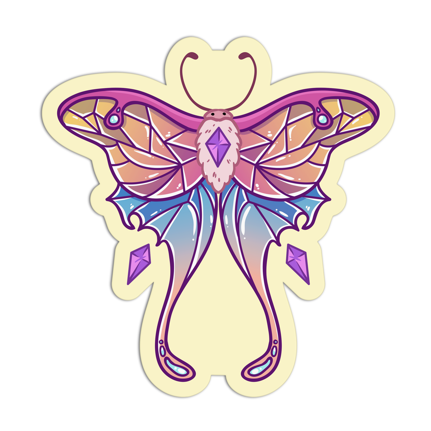 Crystalline Butterfly New Crystal Stickers