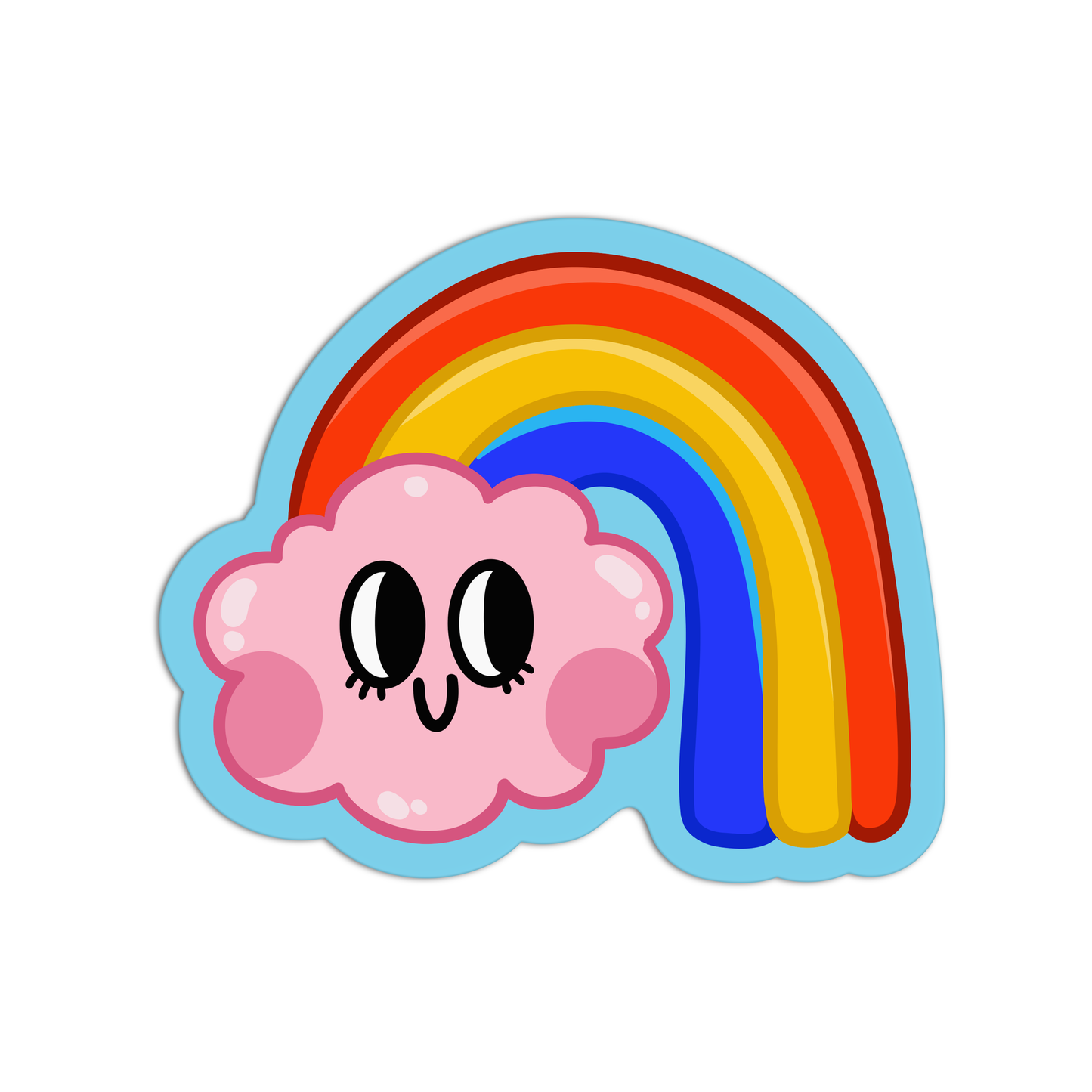 Rainbow New Smileys Sticker