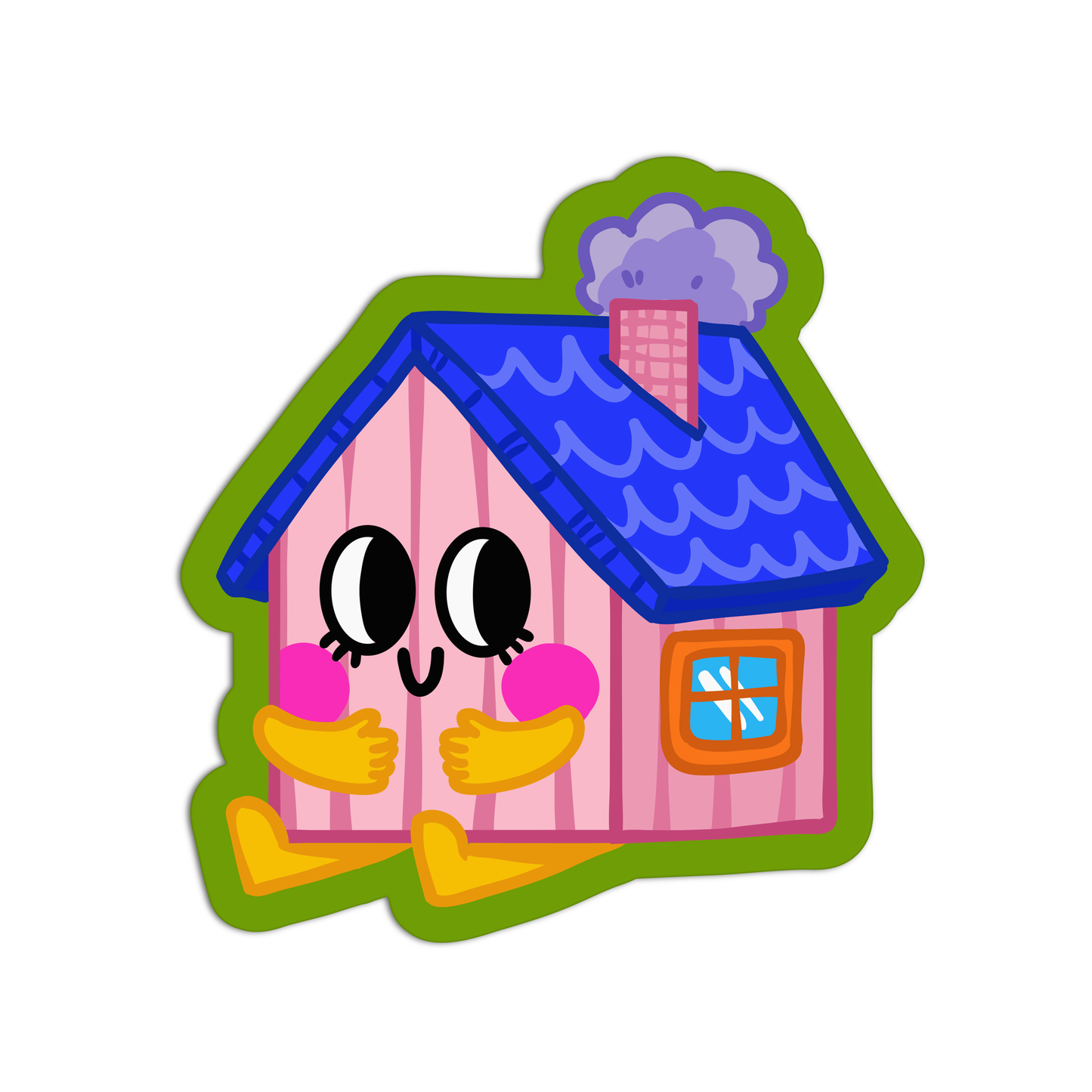 House New Smileys Sticker